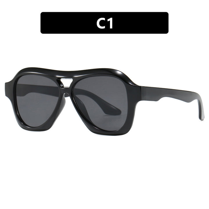 Ladies fashionable sunglasses in innovative design with wide frame Kalsten