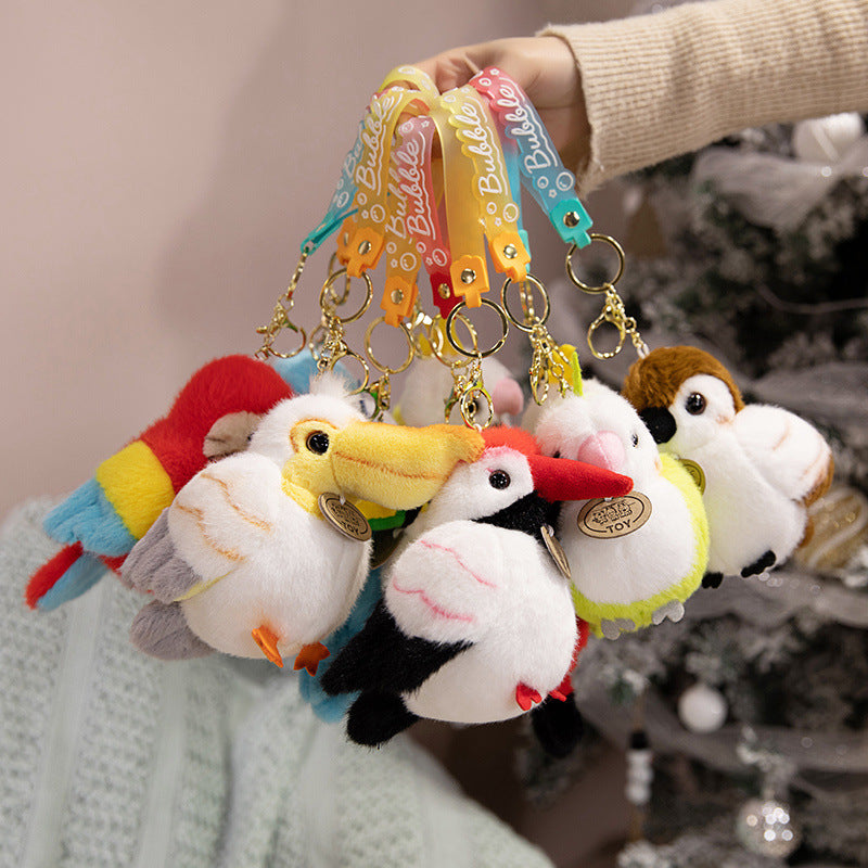 Plush Shoulder-Sitting Toucan Clip-On Companion with Metal Clip and Soft Huggable Body Kalsten