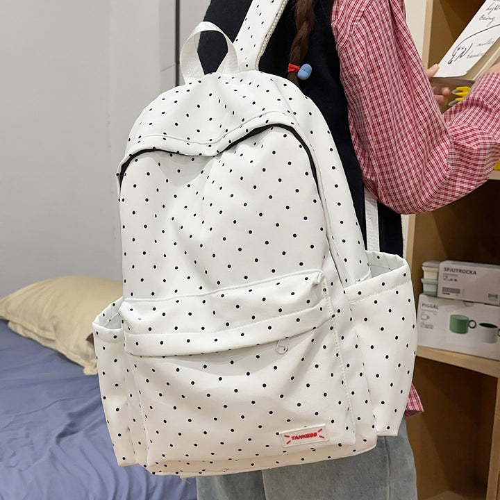 Stylish Polka Dot Backpack Kalsten