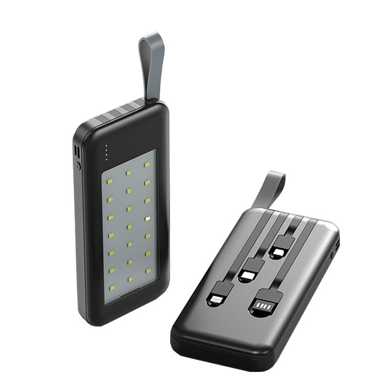 Portable power bank with integrated LED lamp and fast charging function Kalsten