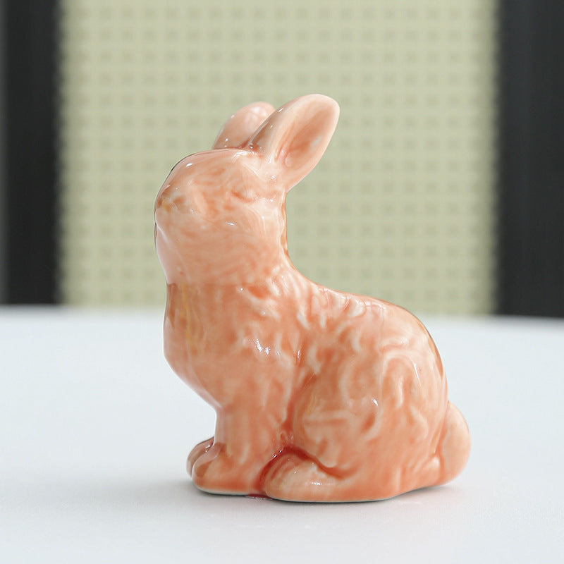Whimsical Ceramic Rabbit Sculpture Kalsten