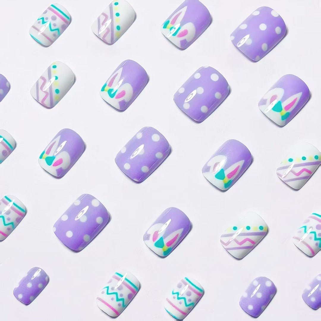 Artificial nails in creative Easter design Kalsten