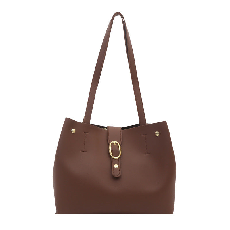 Structured Leather Tote Bag Kalsten