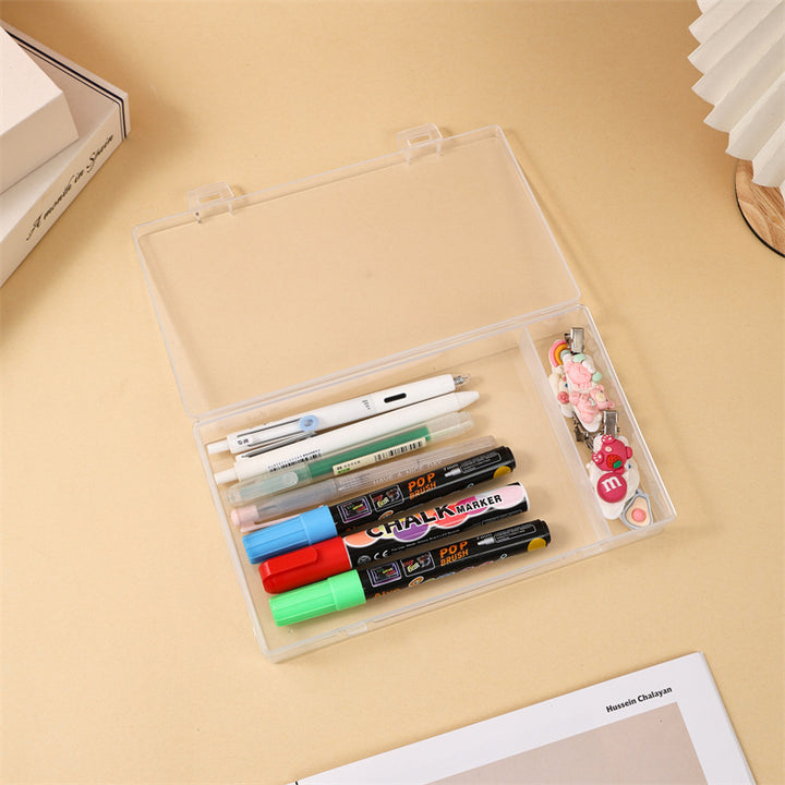 Transparent Storage Organizer with Secure Lid Kalsten