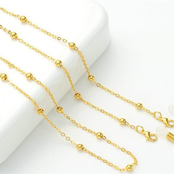 Silver Beaded Eyewear Chain Kalsten