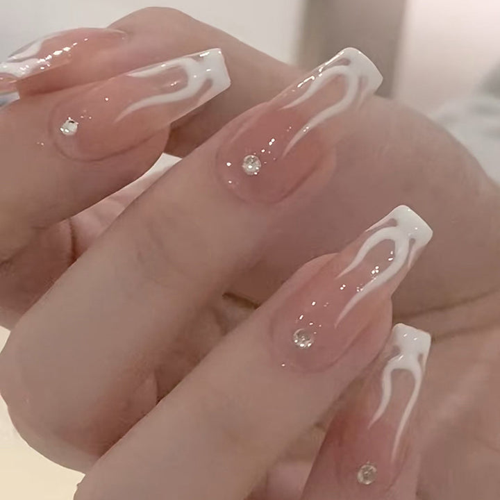 Artistic Nail Extensions with Glamorous Design Kalsten