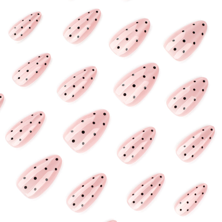 Elegant Nail Designs with Polka Dot Pattern Kalsten