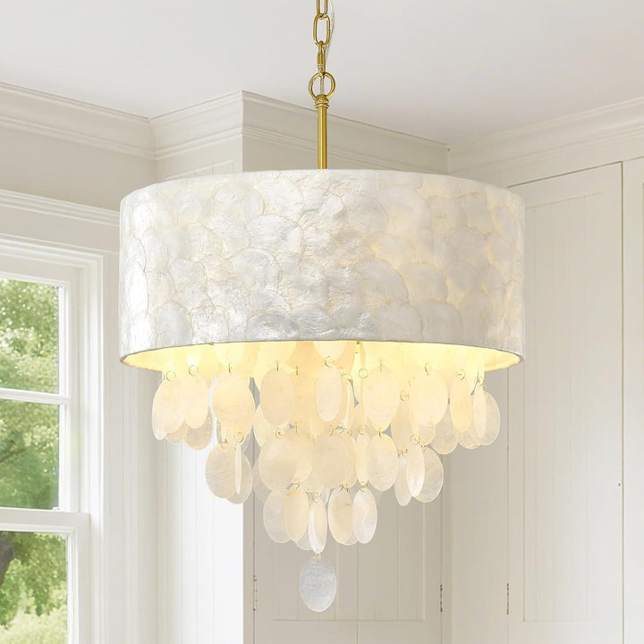 Shell-Inspired Pendant Light Fixture