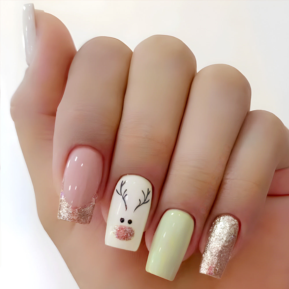 Festive Seasonal Press-On Nail Art Set Kalsten