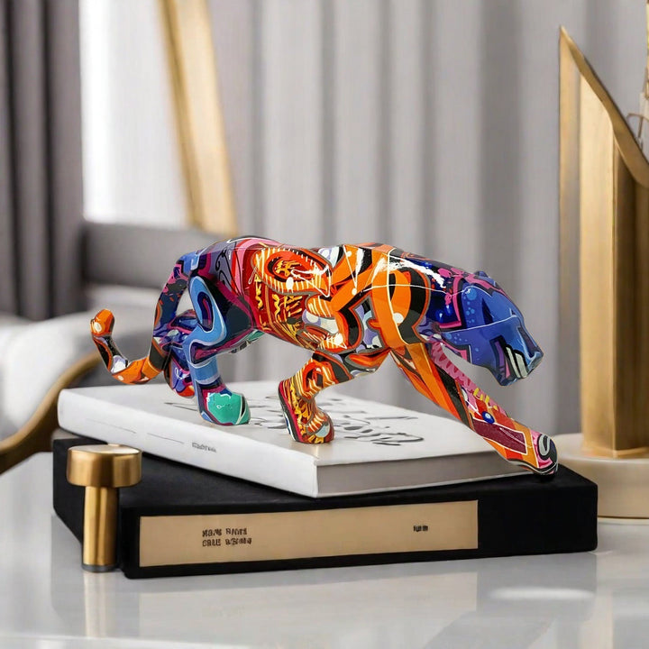 Decorative Panther Sculpture Kalsten