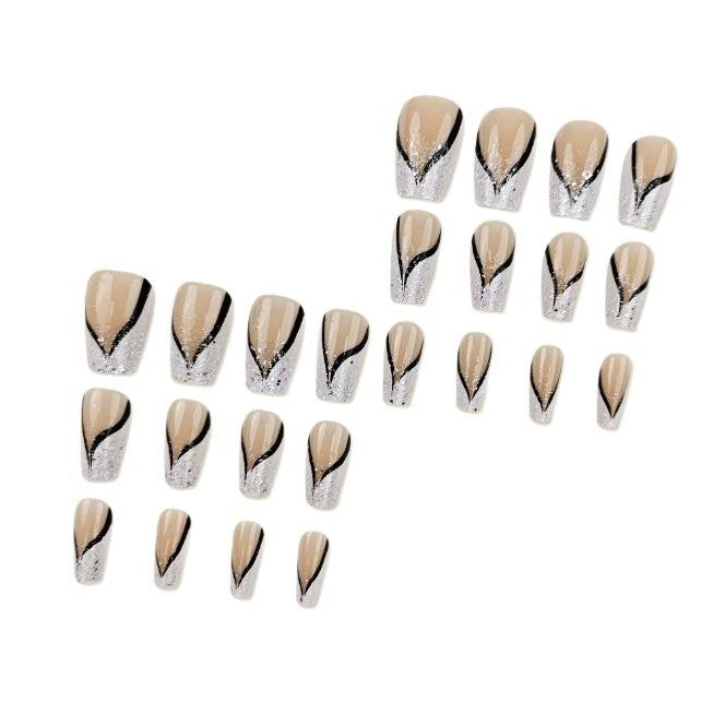 Artistic Long Coffin Nail Enhancements Kalsten