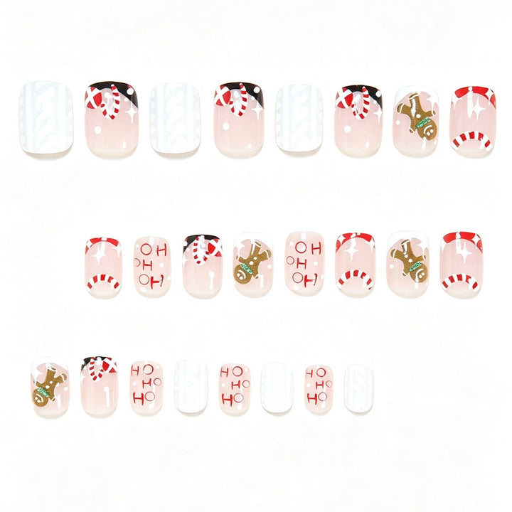 Festive Holiday-Themed Press-On Nail Art Kalsten