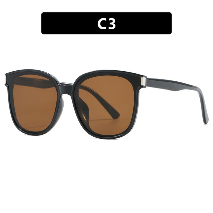 Women's stylish sunglasses with high-quality, transparent plastic frame Kalsten