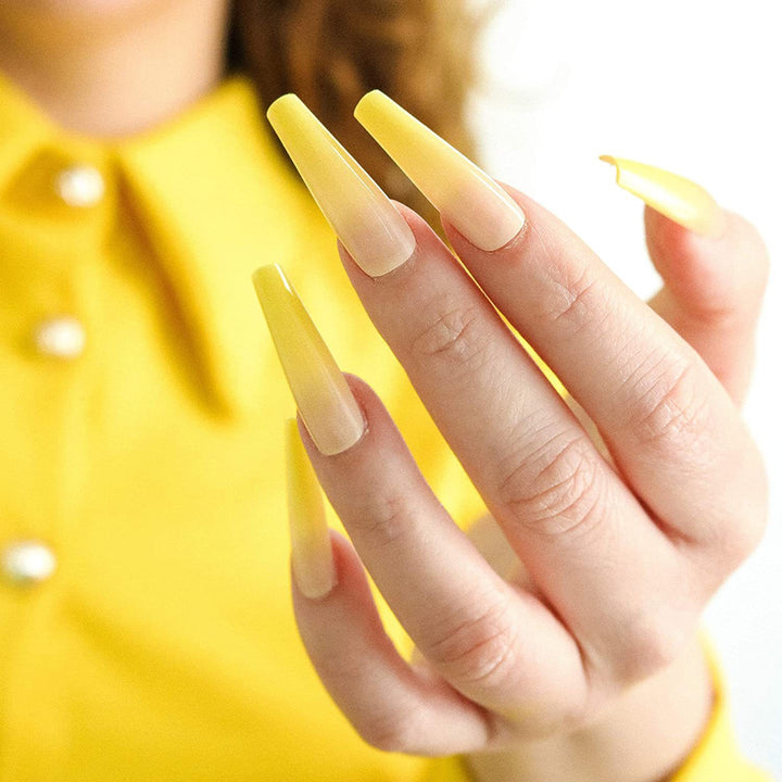 Elegant and creative art nails in ombre style Kalsten