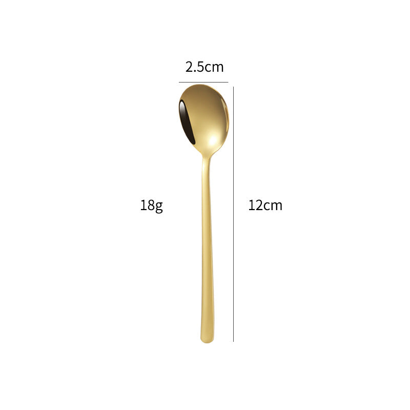 Elegant dessert spoon with luxurious golden surface Kalsten