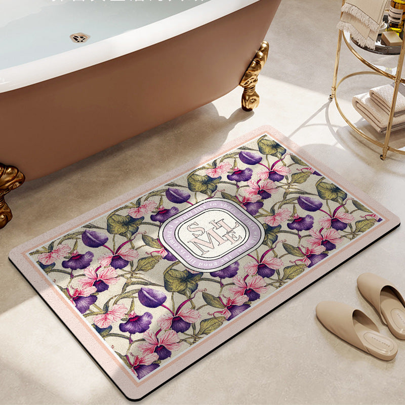 Floral Decorative Bath Mat