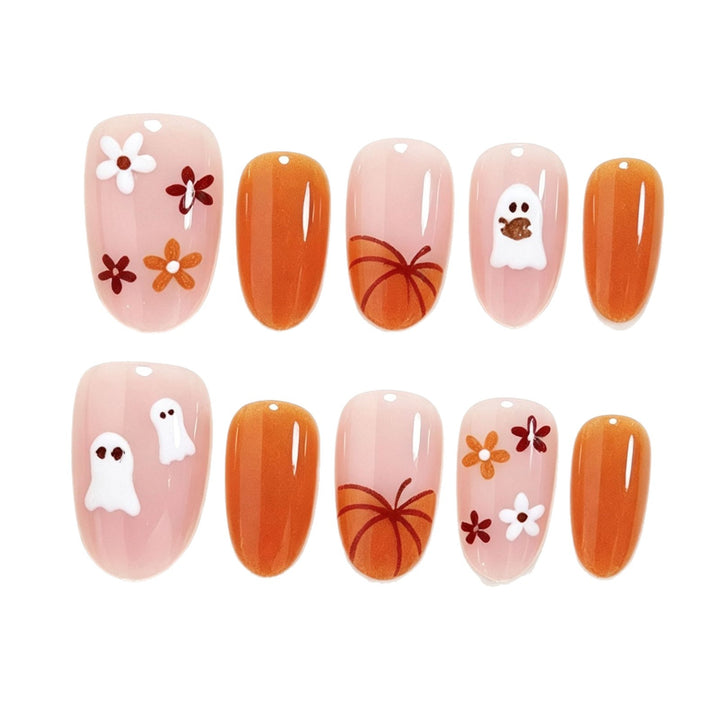 Halloween-Inspired Decorative Press-On Nail Art Set Kalsten