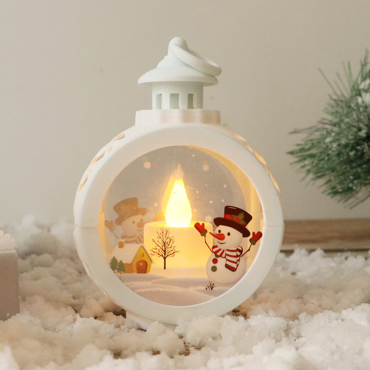 Decorative Christmas lantern with LED lighting