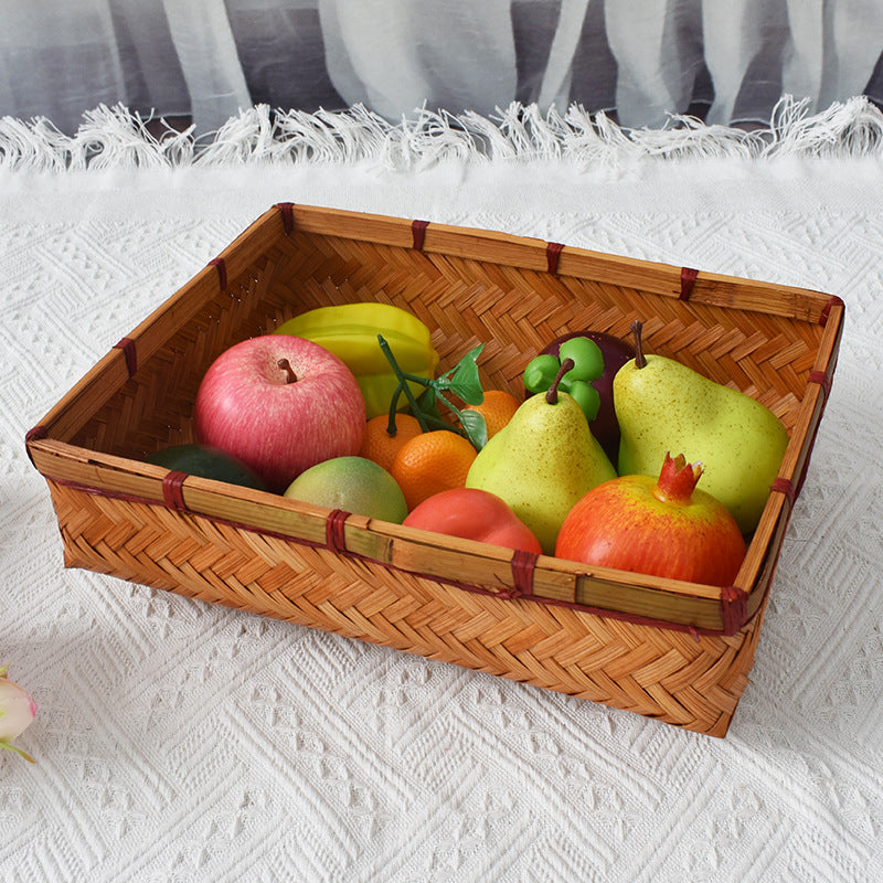 Handcrafted Woven Storage Tray Kalsten