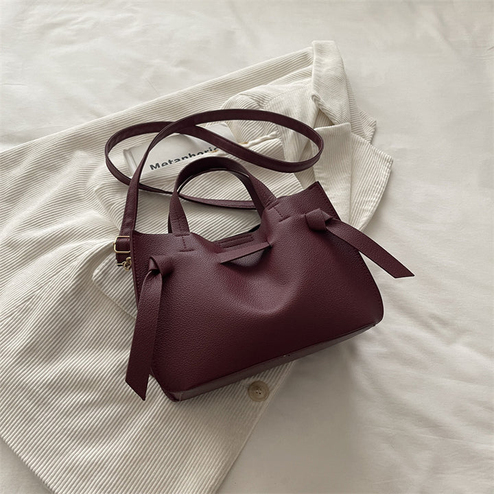 Structured Leather Crossbody Bag