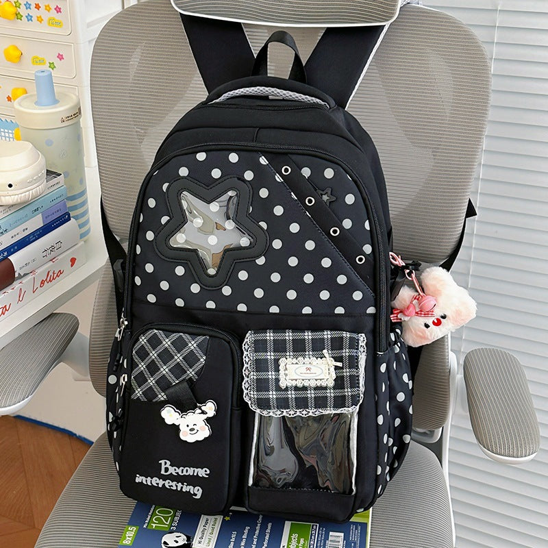 Cute Polka Dot Character Backpack Kalsten