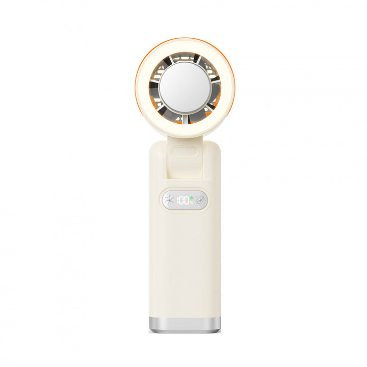 Women portable hand-held fan with digital speed display Kalsten