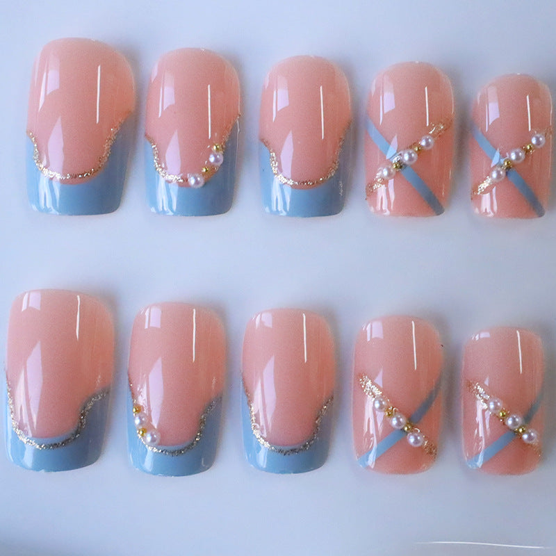 Elegant Decorative Acrylic Press-On Nails Kalsten