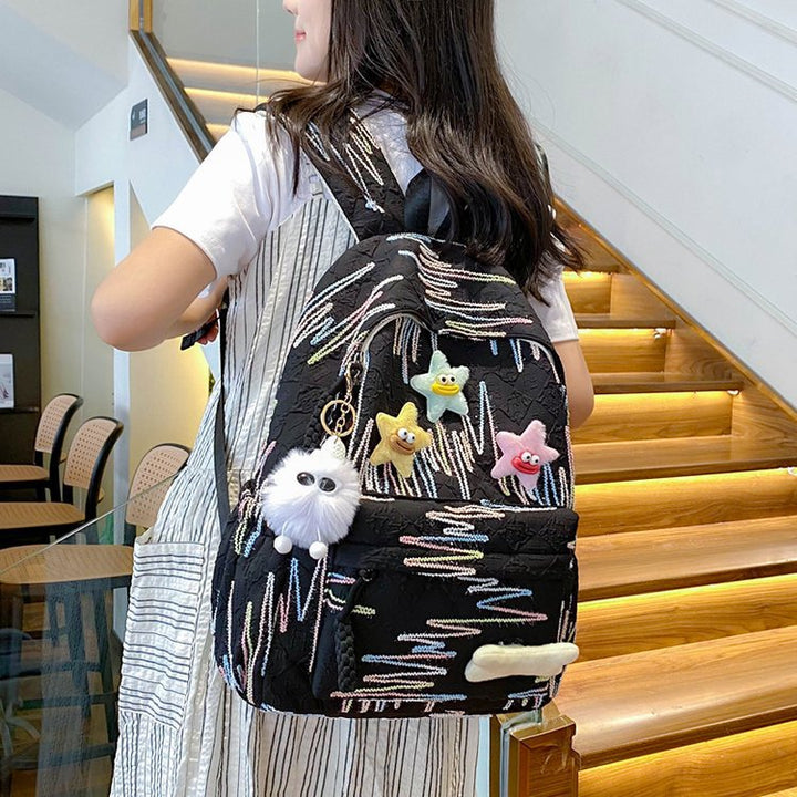 Backpack Made of High-Quality, Colorful Material with Playful Applications Kalsten