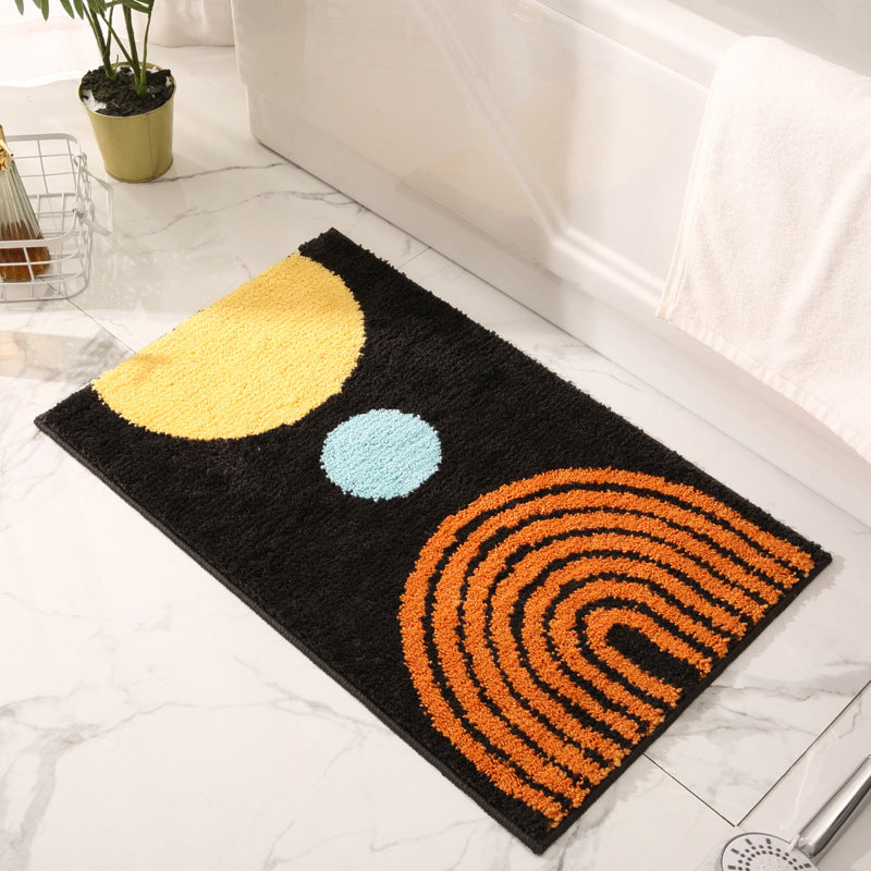 Artistic Abstract Bath Mat