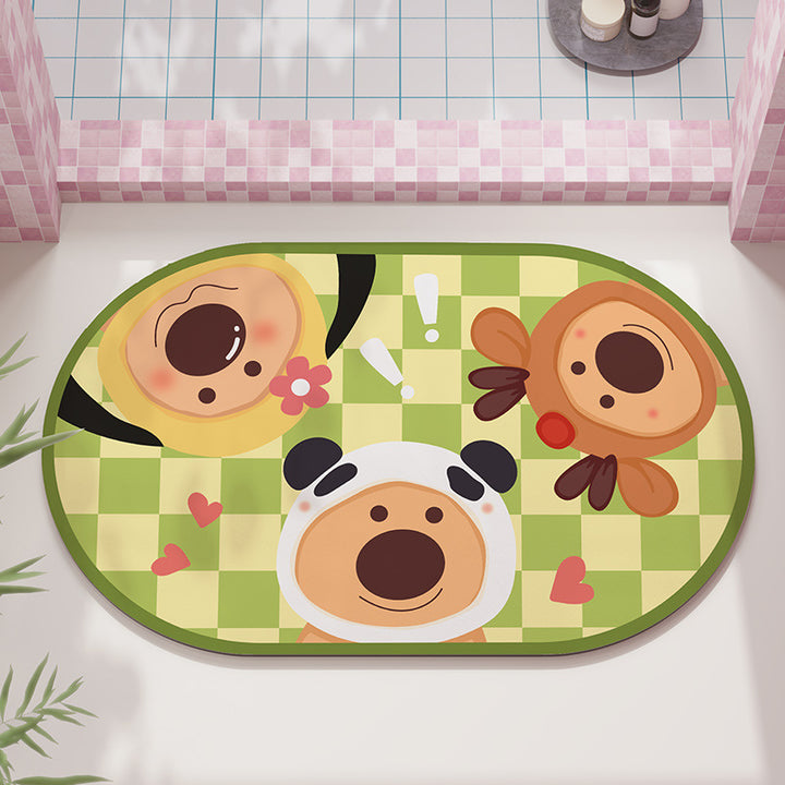 Fun-Themed Bath Mat Kalsten