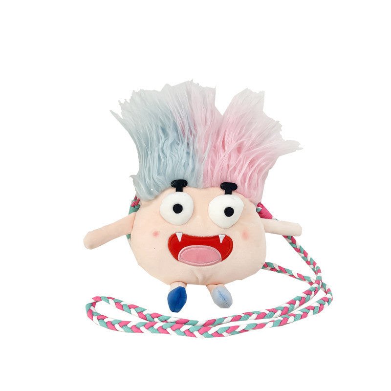 Cute Plush Monster Crossbody Bag