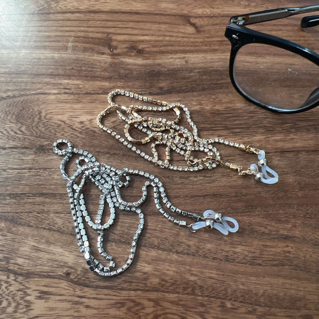 Glamorous Crystal-Accented Eyewear Chain Kalsten