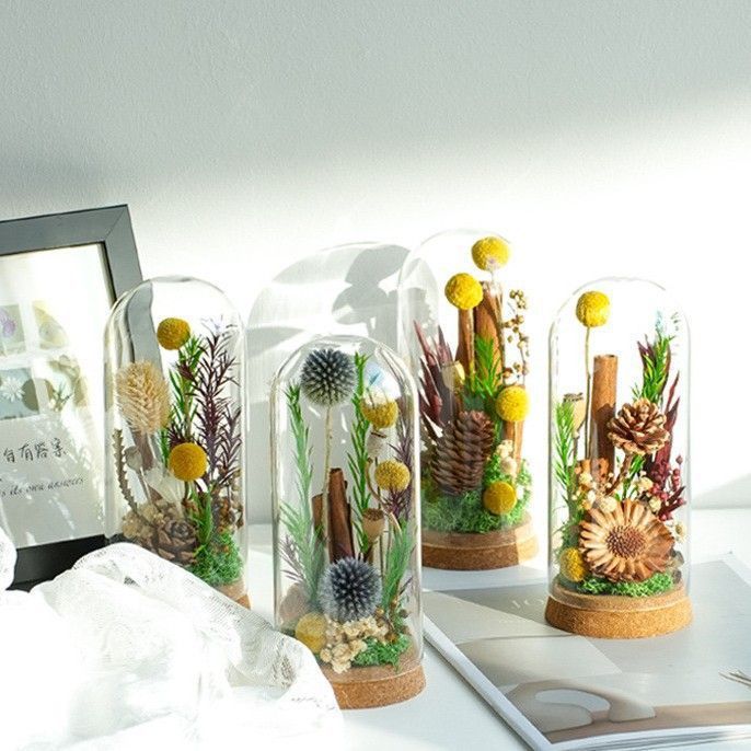 Modern Decorative Floral Terrarium