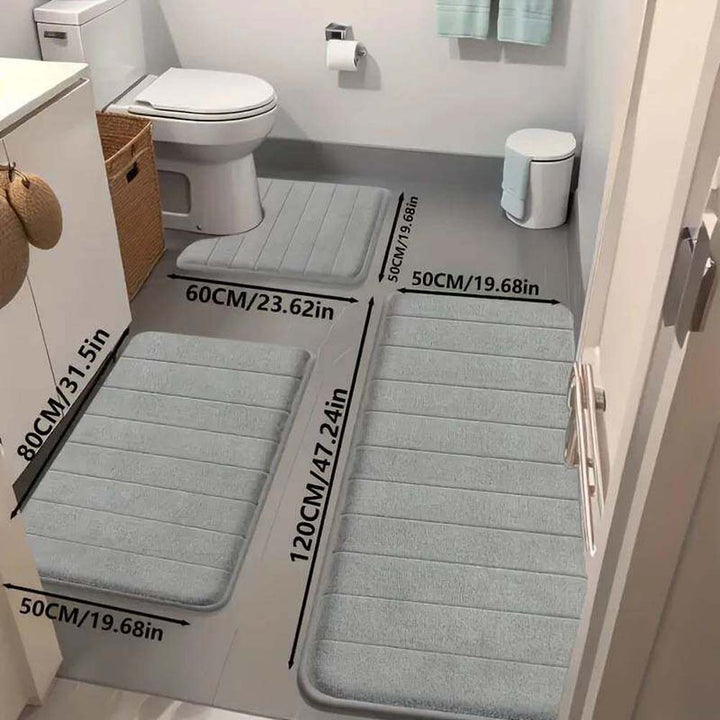 Memory Foam Bathroom Rug Set