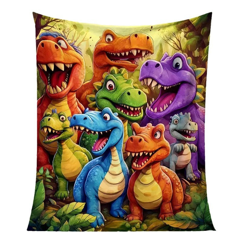Cartoon Dinosaur Themed Wall Tapestry