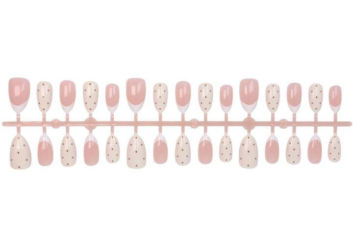 Artificial nails with elegant dots and glamorous accents Kalsten