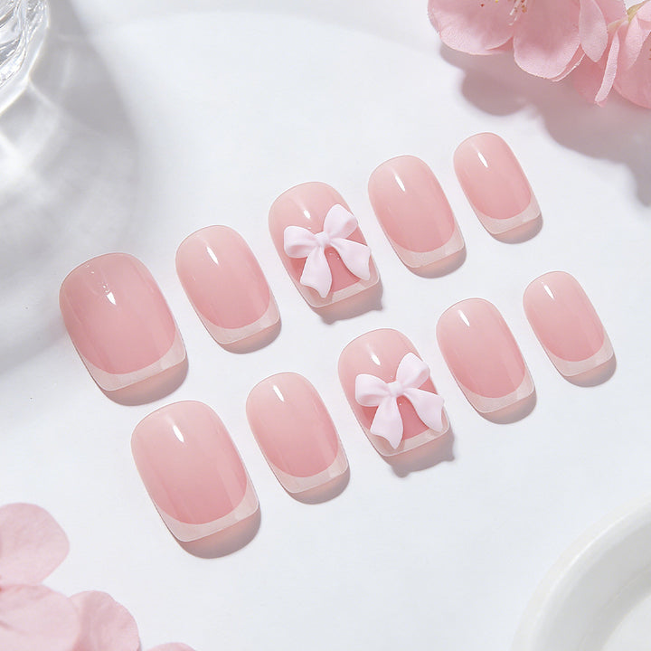 Floral Embellished Press-On Nail Art Kalsten