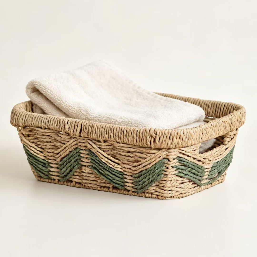 Decorative storage basket with woven design Kalsten