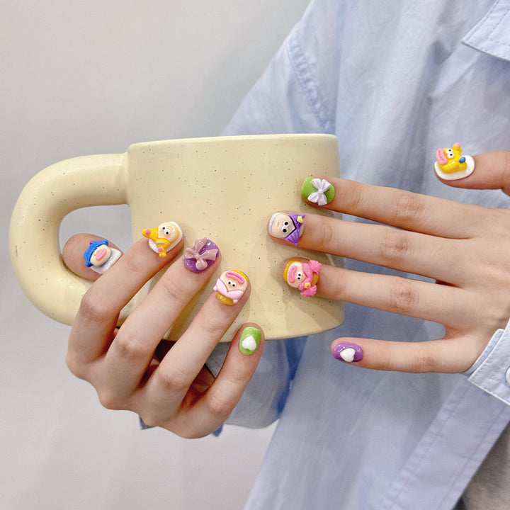 Creative Character Press-On Nail Art Set