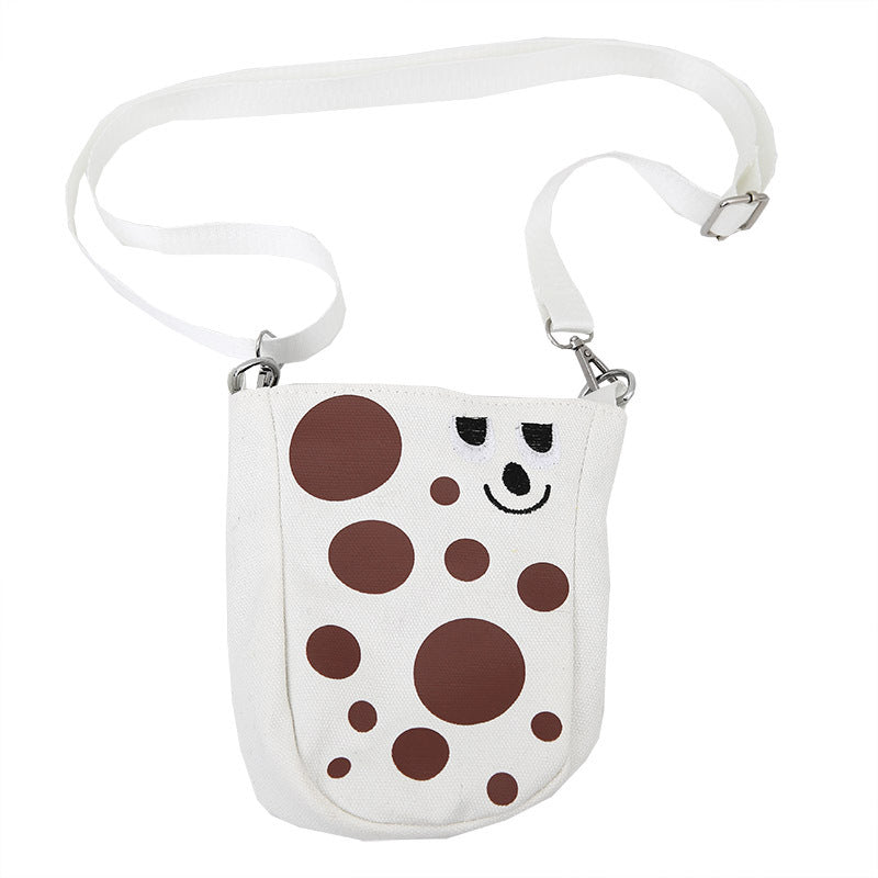 Cute Cartoon Cheese-Themed Crossbody Bag