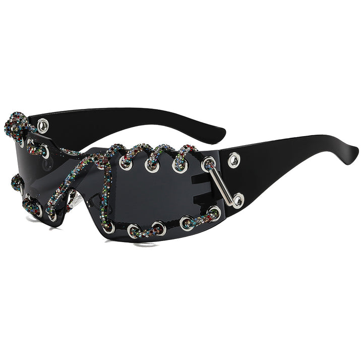 Women's sunglasses with unique lacing design Kalsten