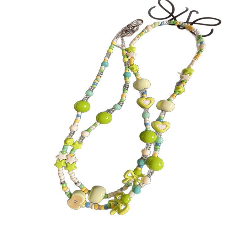 Colorful Beaded Phone Lanyard Kalsten 1790135533