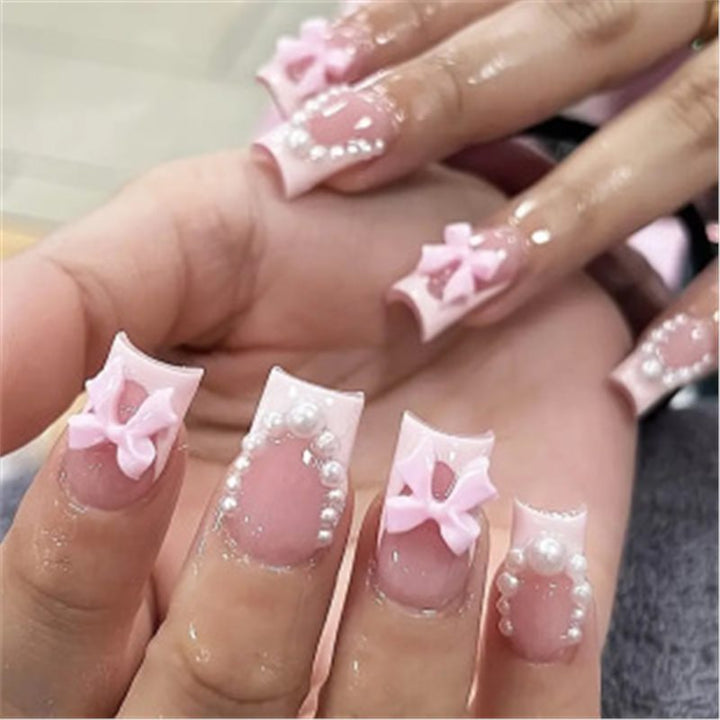 Artistic Press-On Nail Set with Premium Embellishments Kalsten