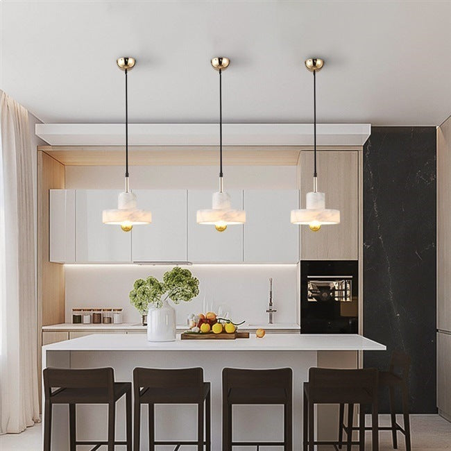 Elegant Marble Hanging Light Fixture
