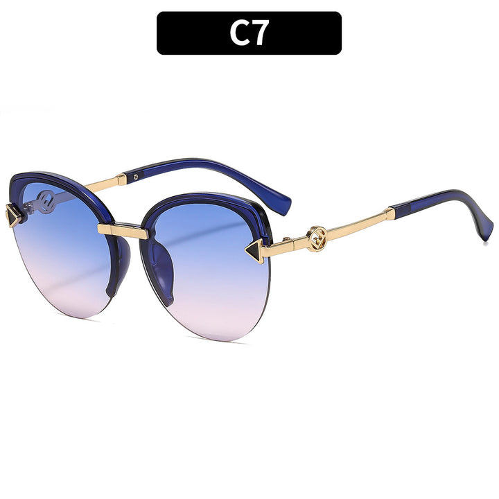 Elegant Shield Frame Sunglasses