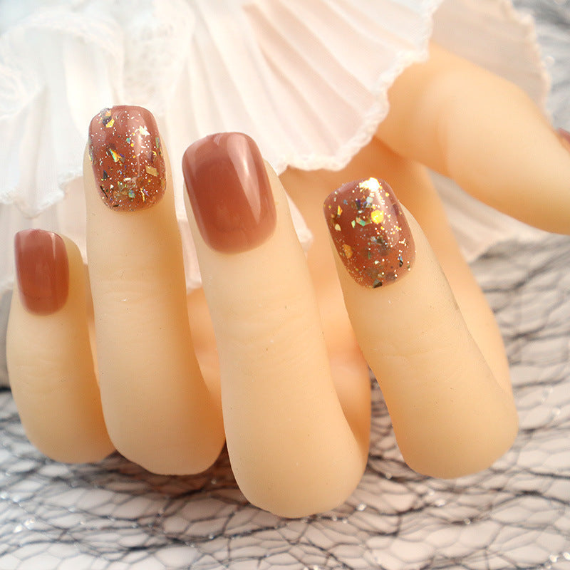 Glamorous Glitter-Enhanced Press-On Nail Set