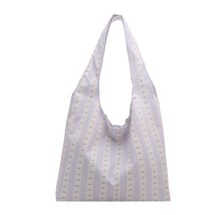 Striped Cotton Tote Bag