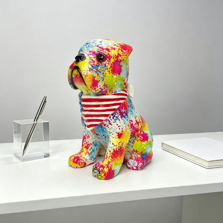 Colorful decorative figure of a dog in modern design Kalsten