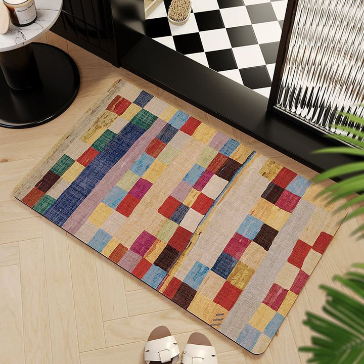 Mosaic Pattern Bath Mat Kalsten