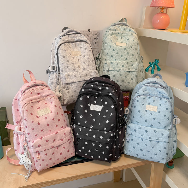 Fun Star-Printed School Backpack Kalsten